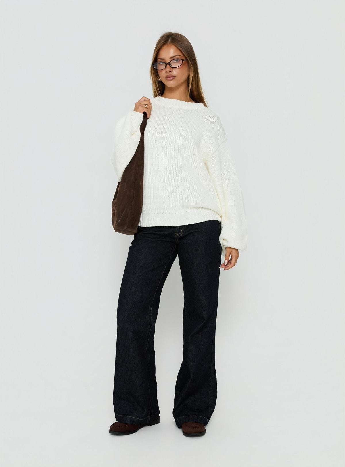 Eliza Sweater White