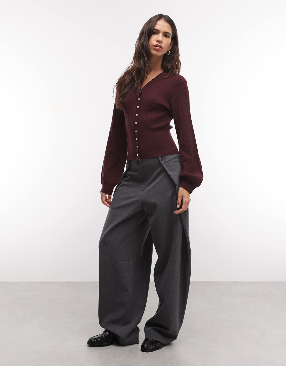 Cherie Cardigan Burgundy