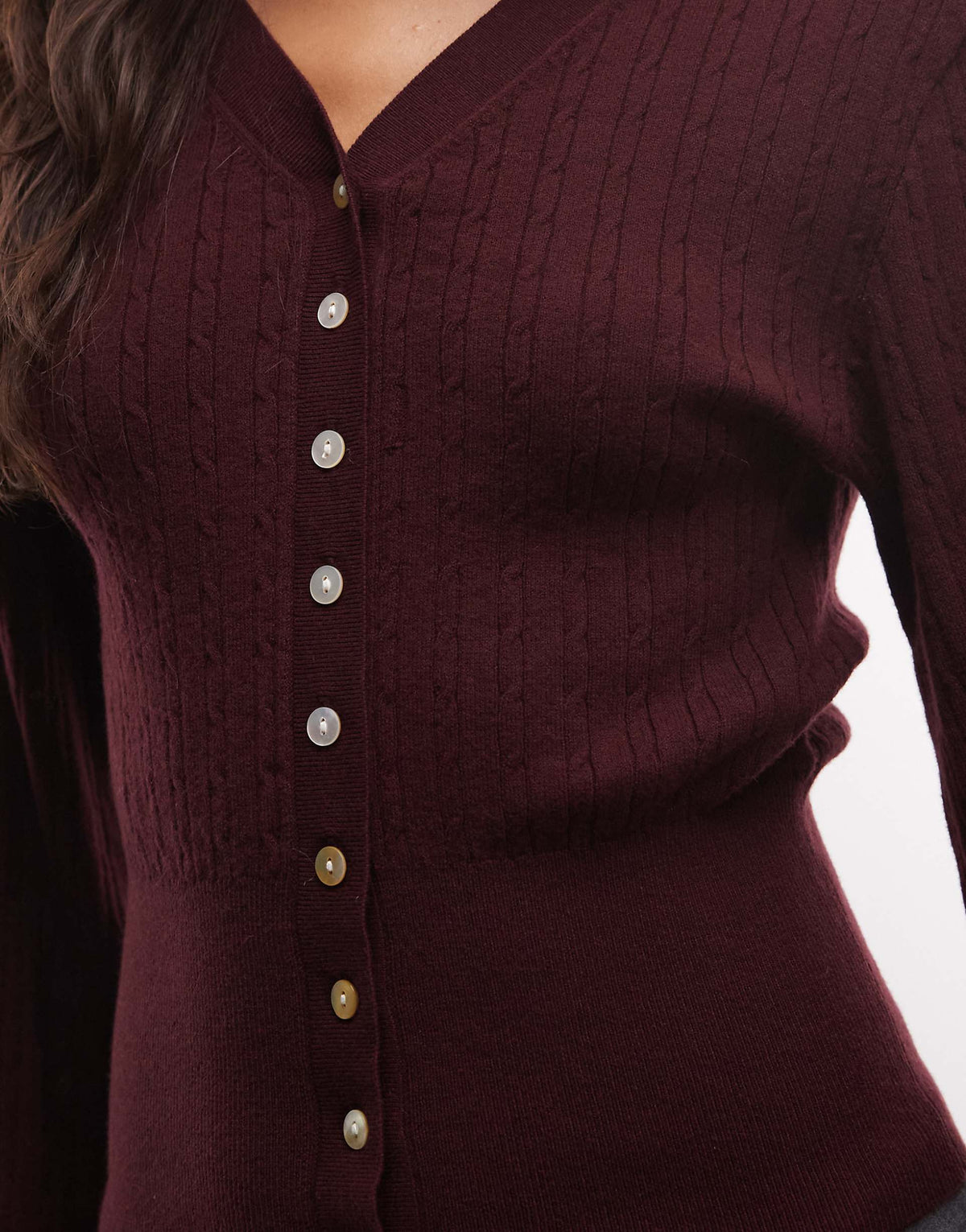 Cherie Cardigan Burgundy