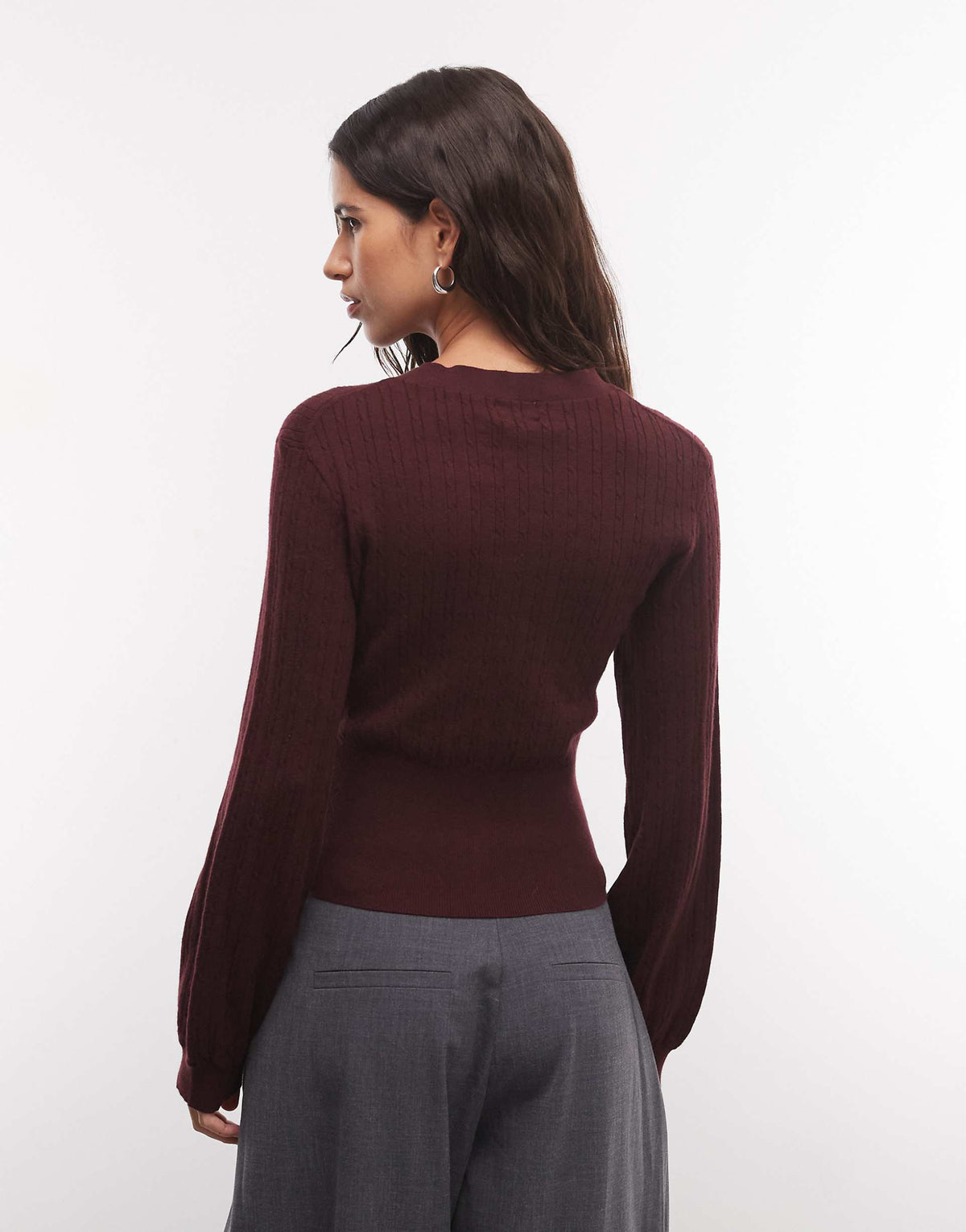 Cherie Cardigan Burgundy