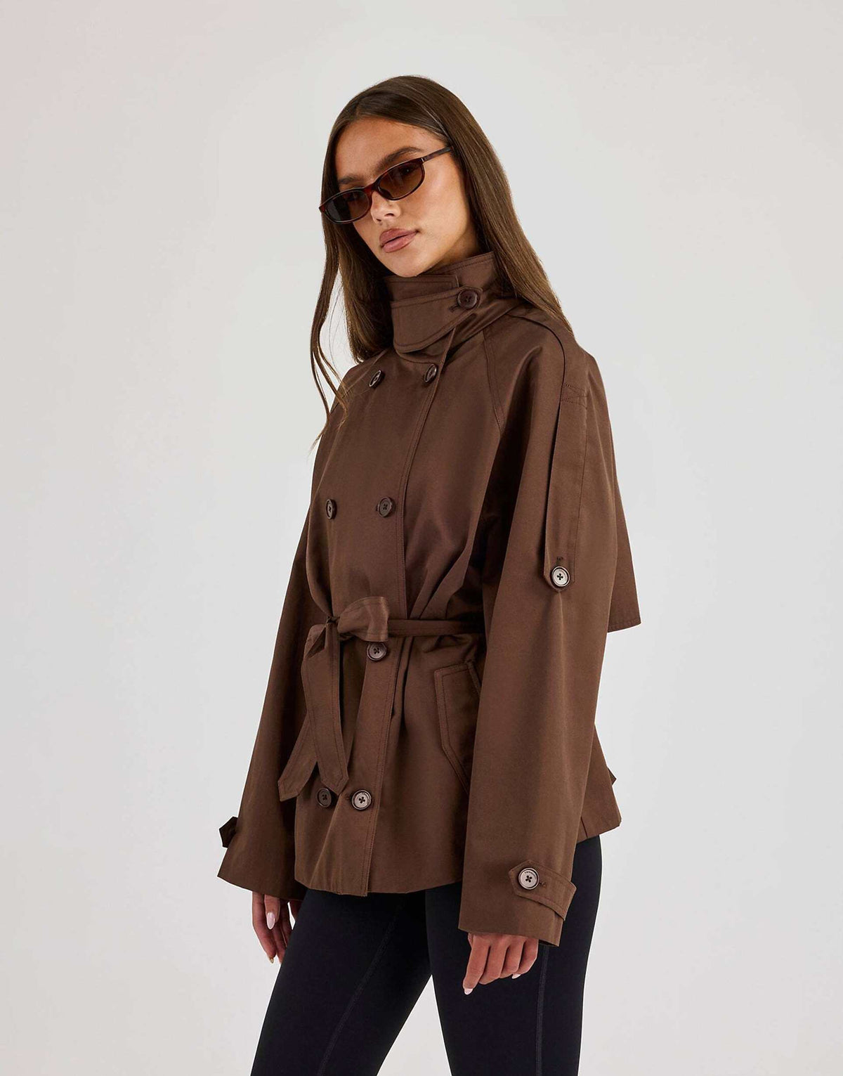 Lydia Trench Jacket Brown