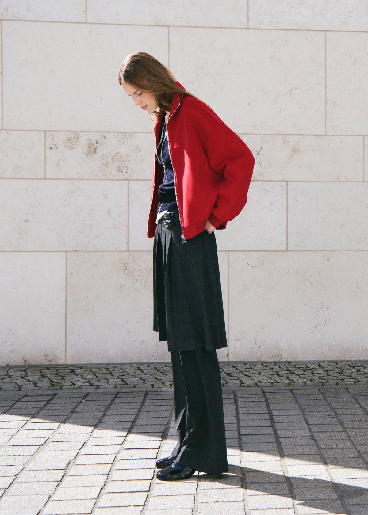 Cassia Bomber Jacket Red