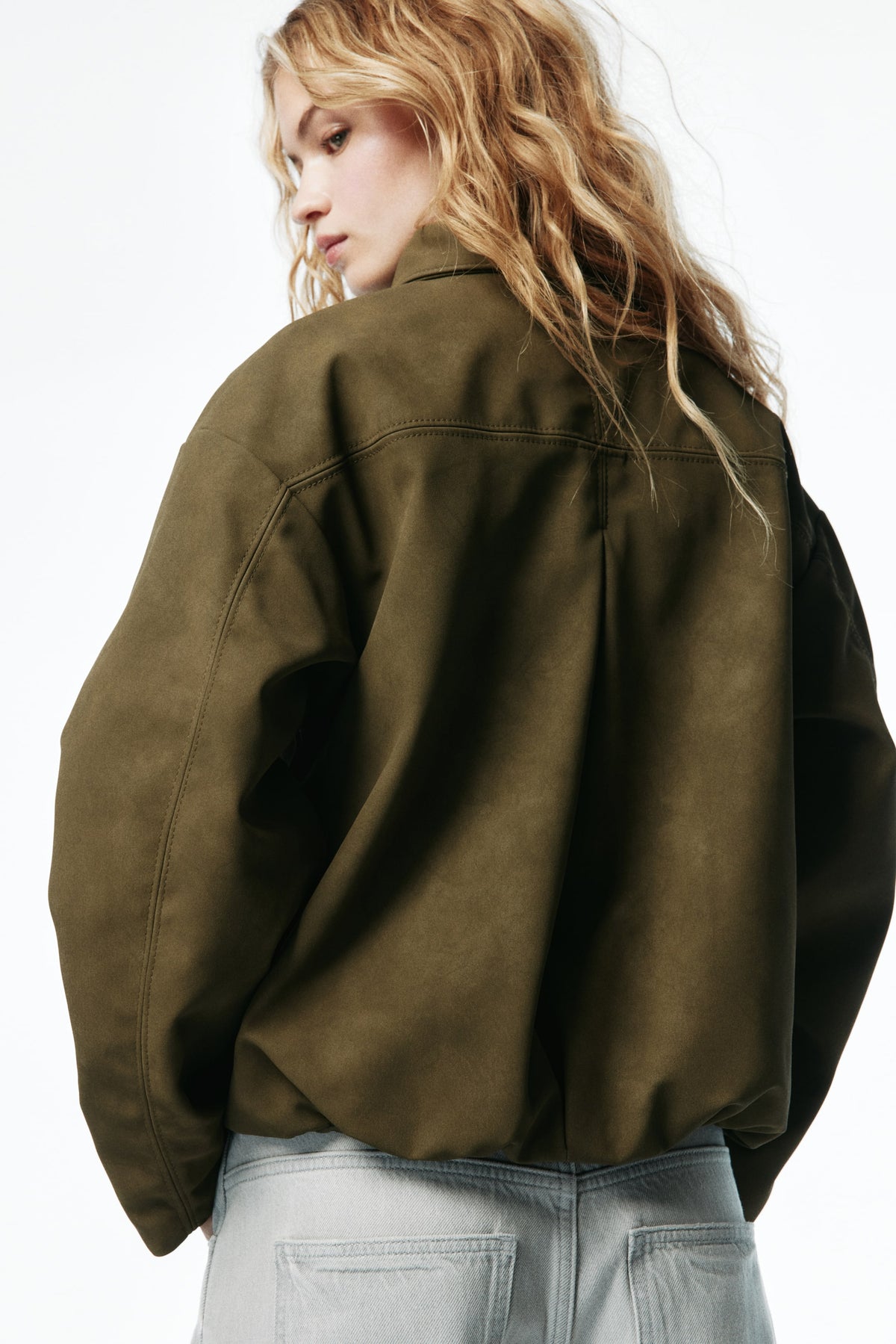 Ellie Bomber Jacket Olive Green