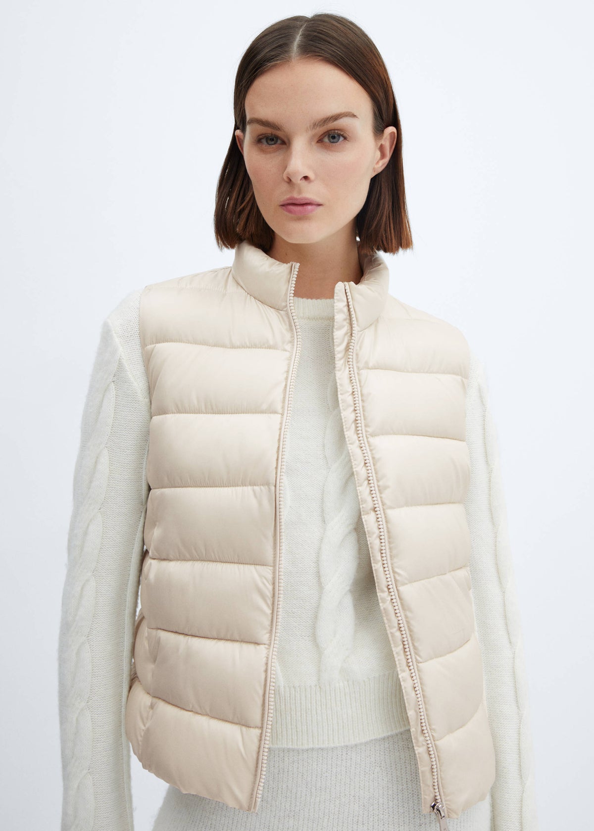 Fenna Gilet Ecru