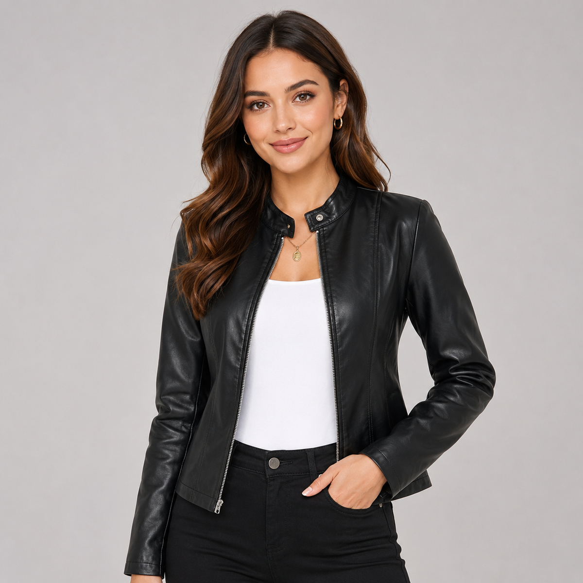 Raya Biker Jacket Black