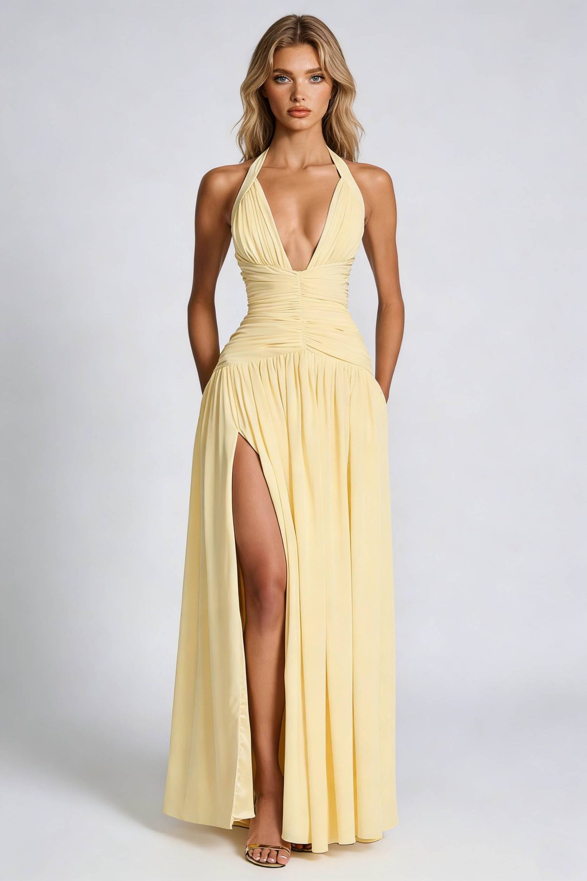 Verondine Halter Maxi Dress