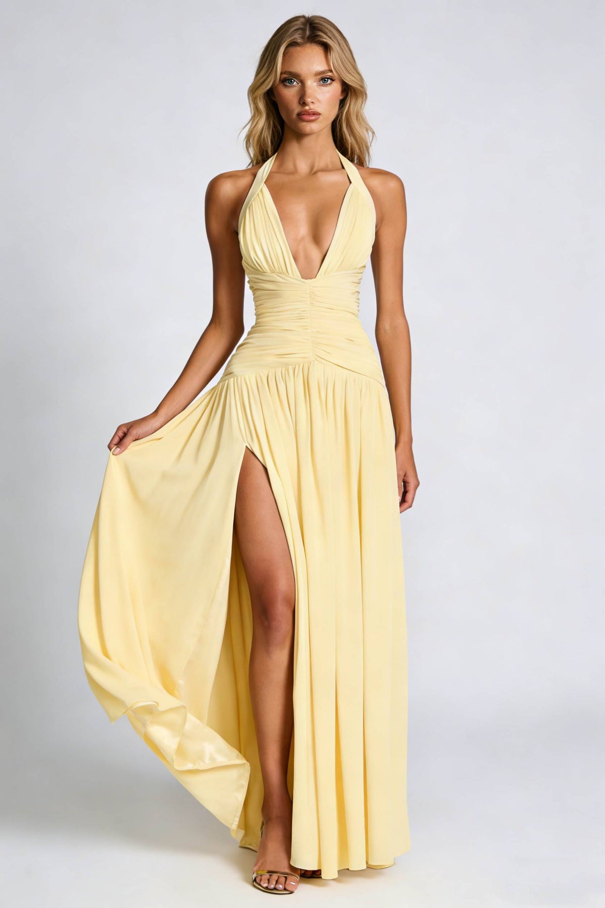 Verondine Halter Maxi Dress