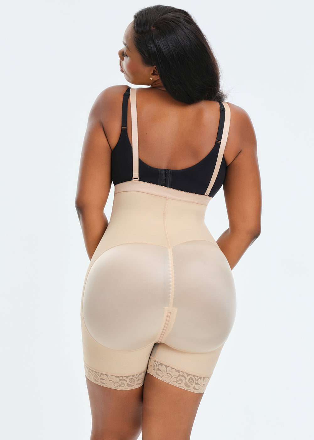 BootyBoosting High-Waist Side Zip Shorts
