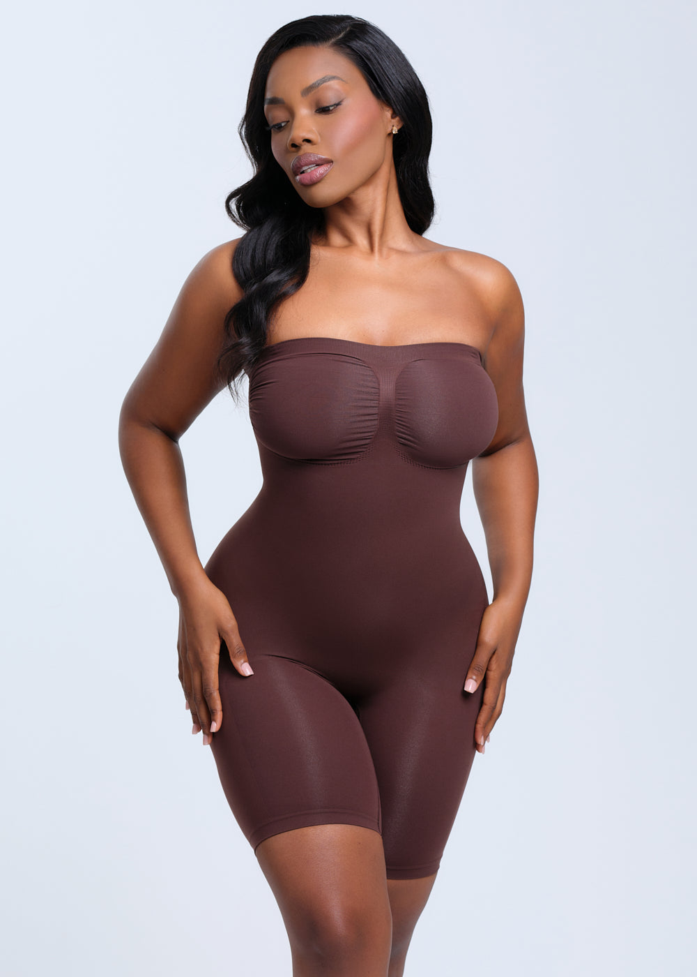 SmoothingSeamless Strapless Bodysuit Shorts