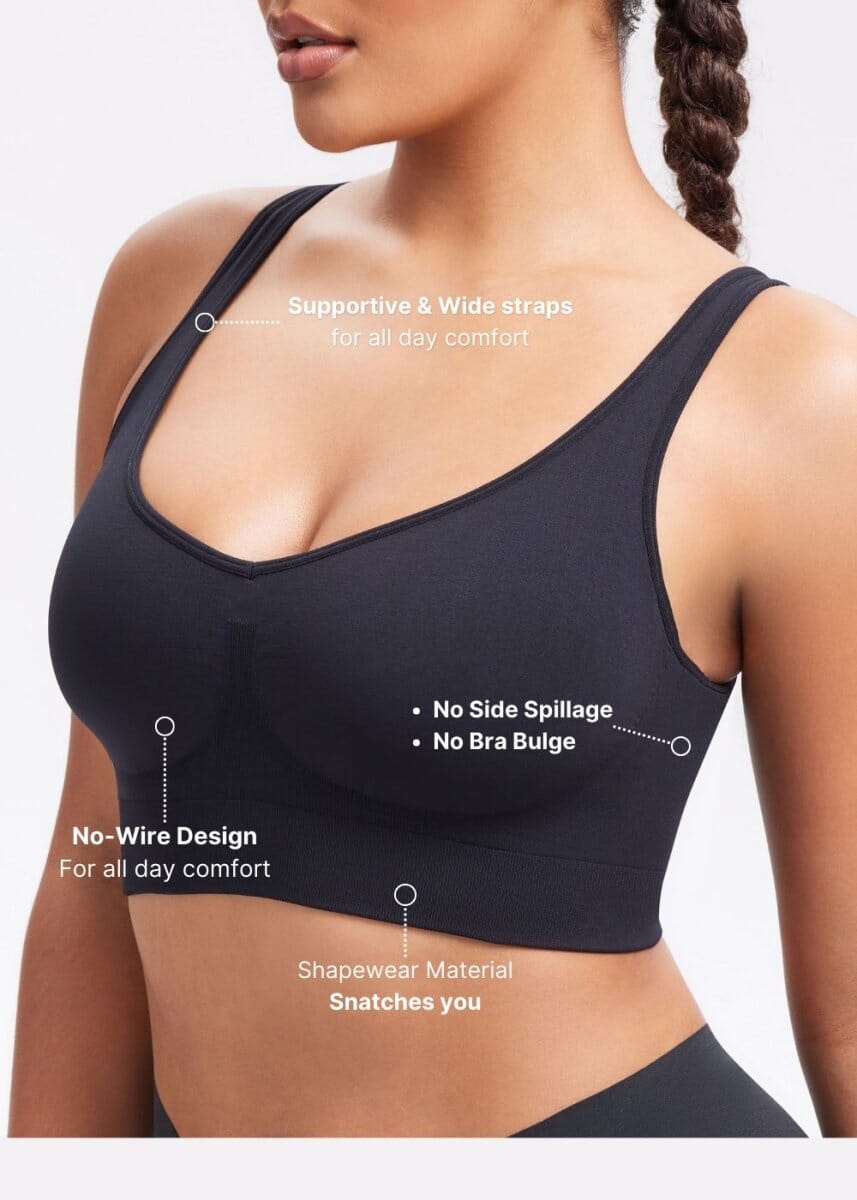 SmoothingSeamless Wireless Back Smoothing Bra