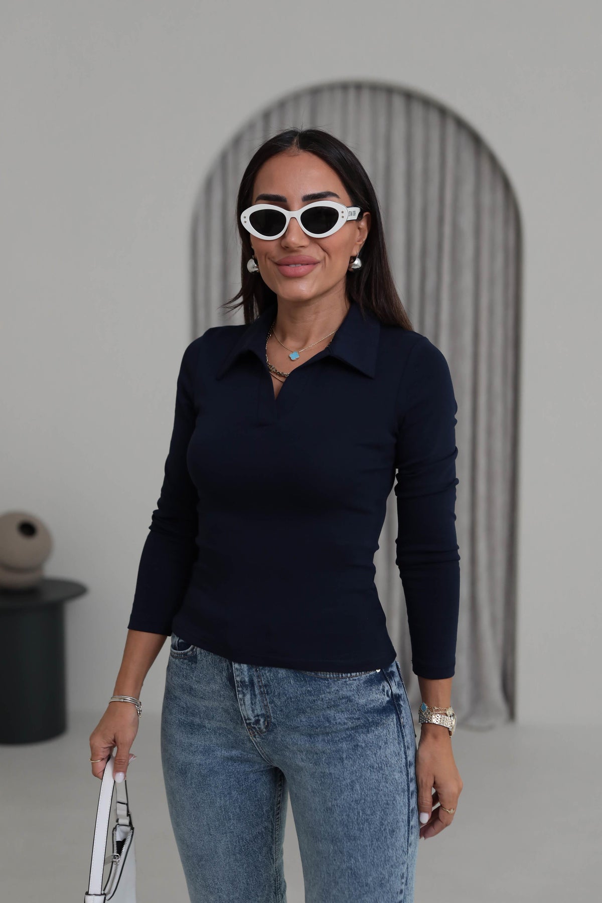 Nora Top Navy
