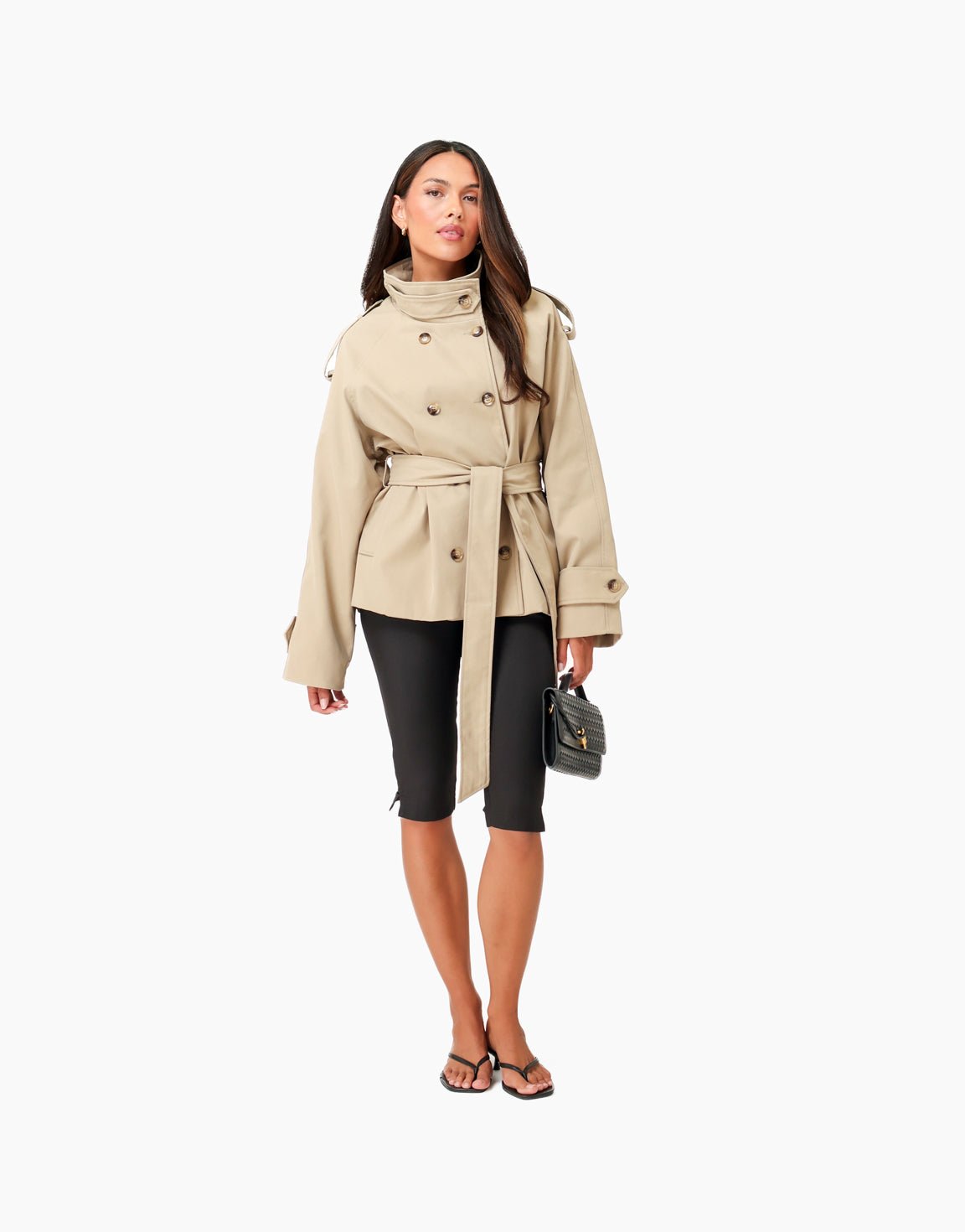Clara Trench Coat Dark Beige