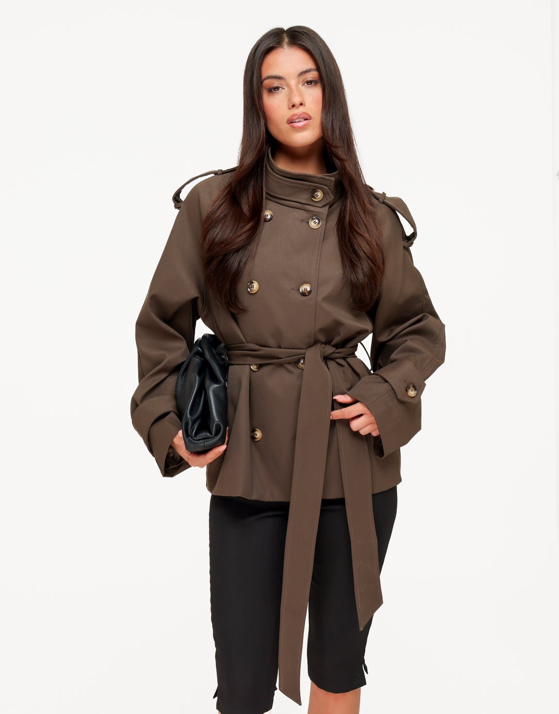 Clara Trench Coat Dark Brown
