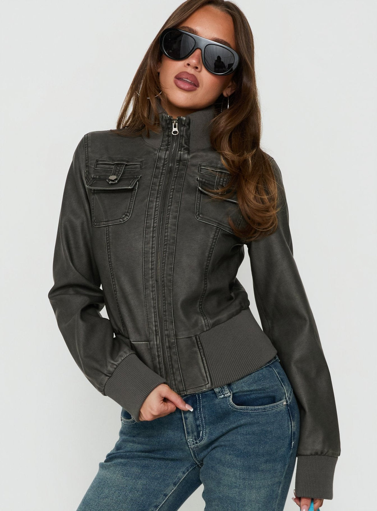 Freya Jacket Washed Black