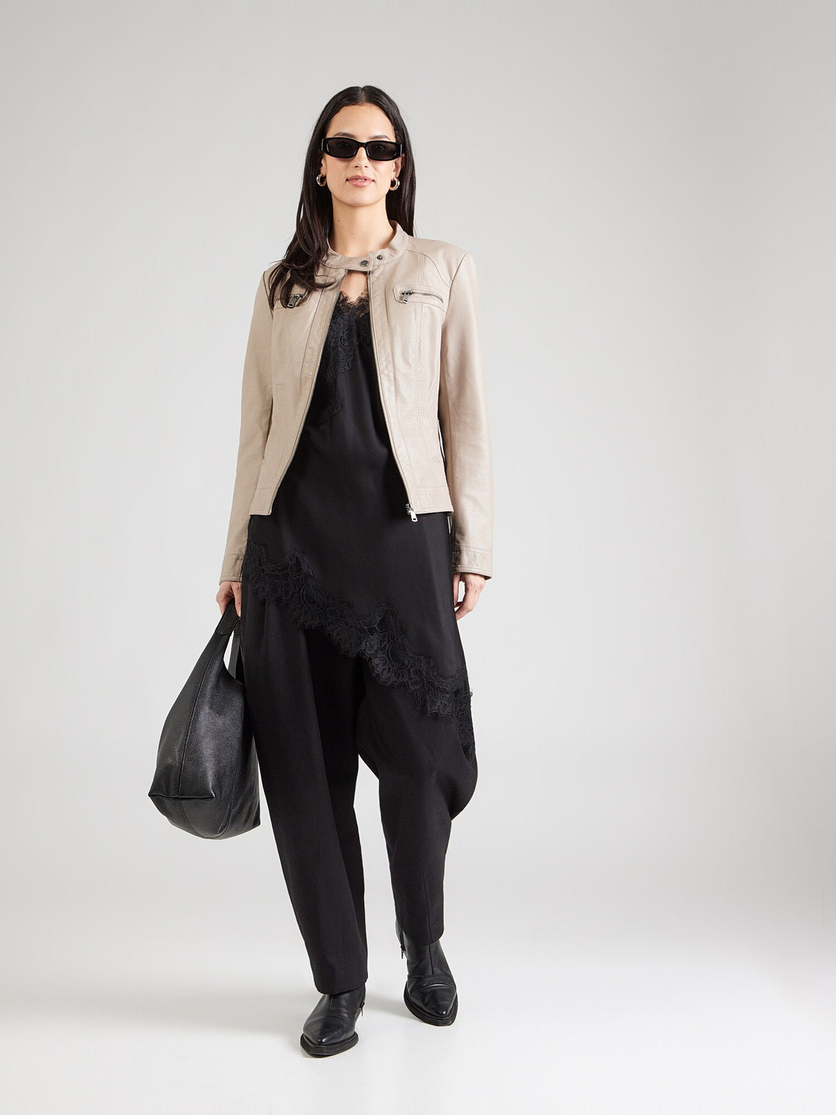 Bonnie Biker Jacket Dark Beige