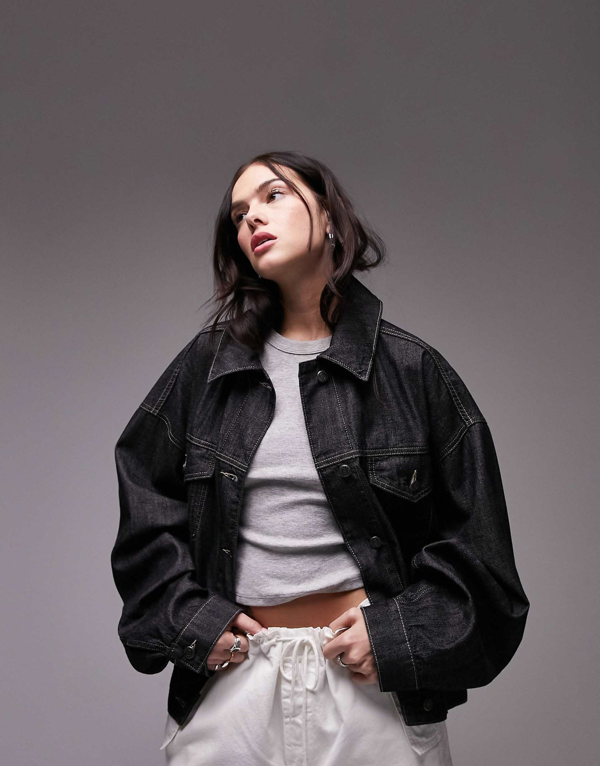 Thea Balloon Jacket Black