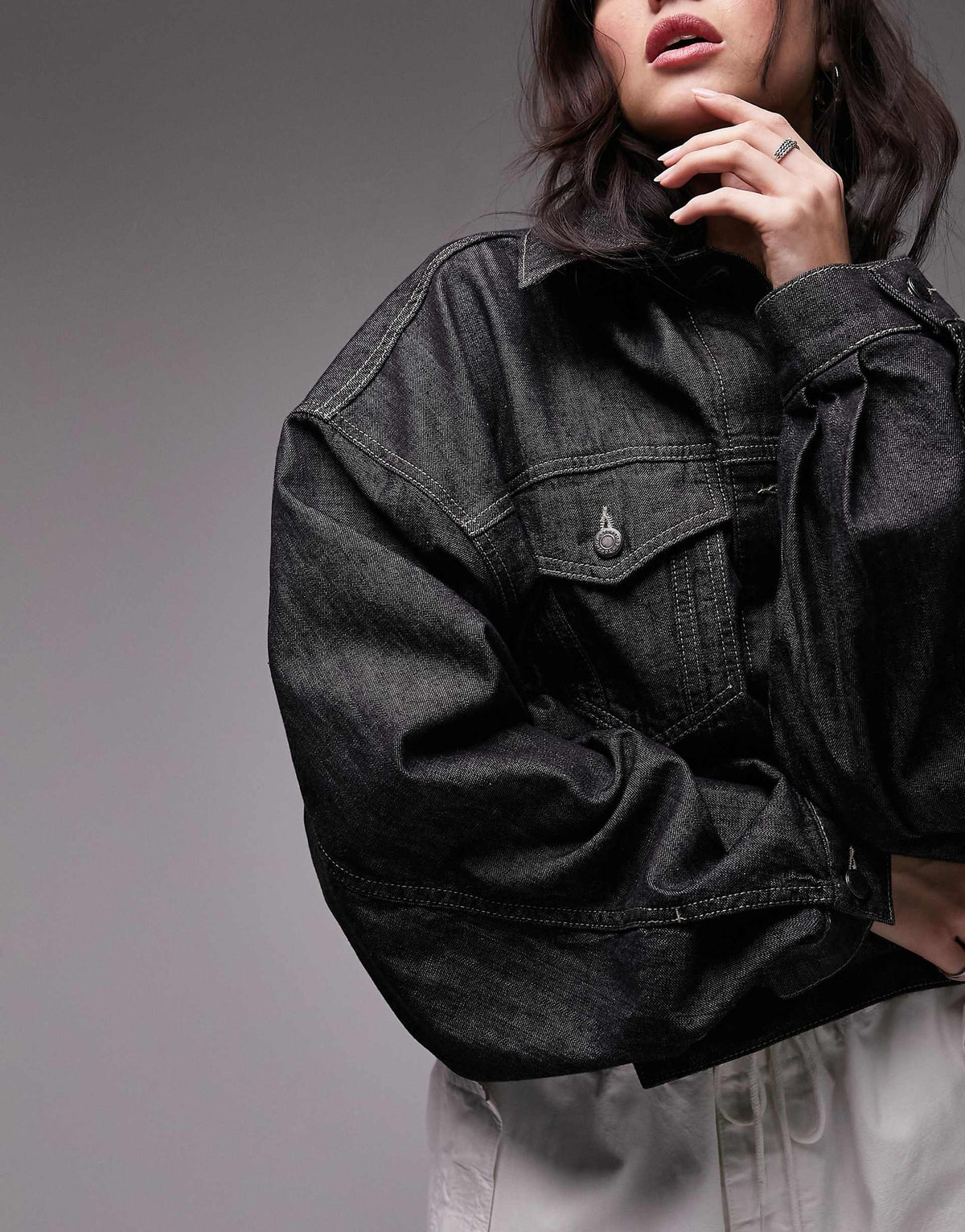 Thea Balloon Jacket Black