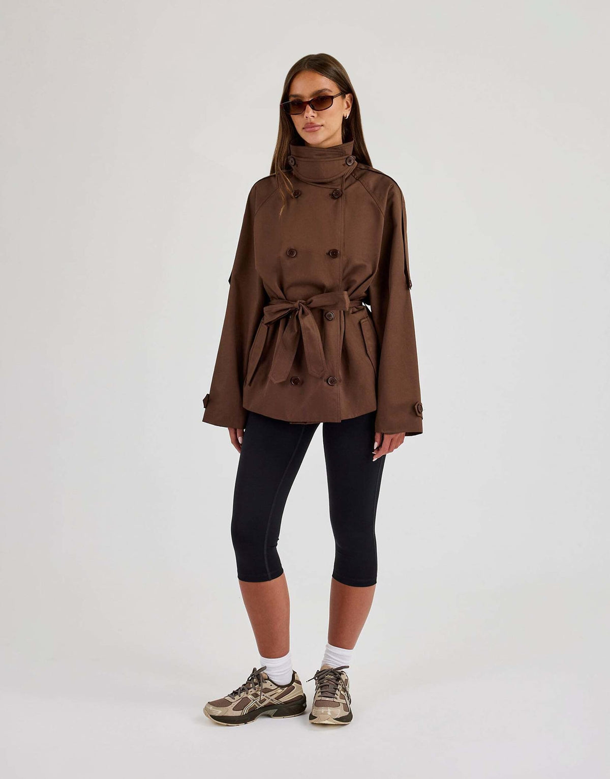 Lydia Trench Jacket Brown