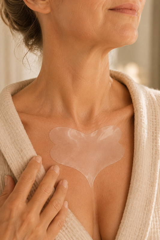 Decolleté Anti-Rimpel Pad — 's Nachts Dragen voor een Gladdere Huid