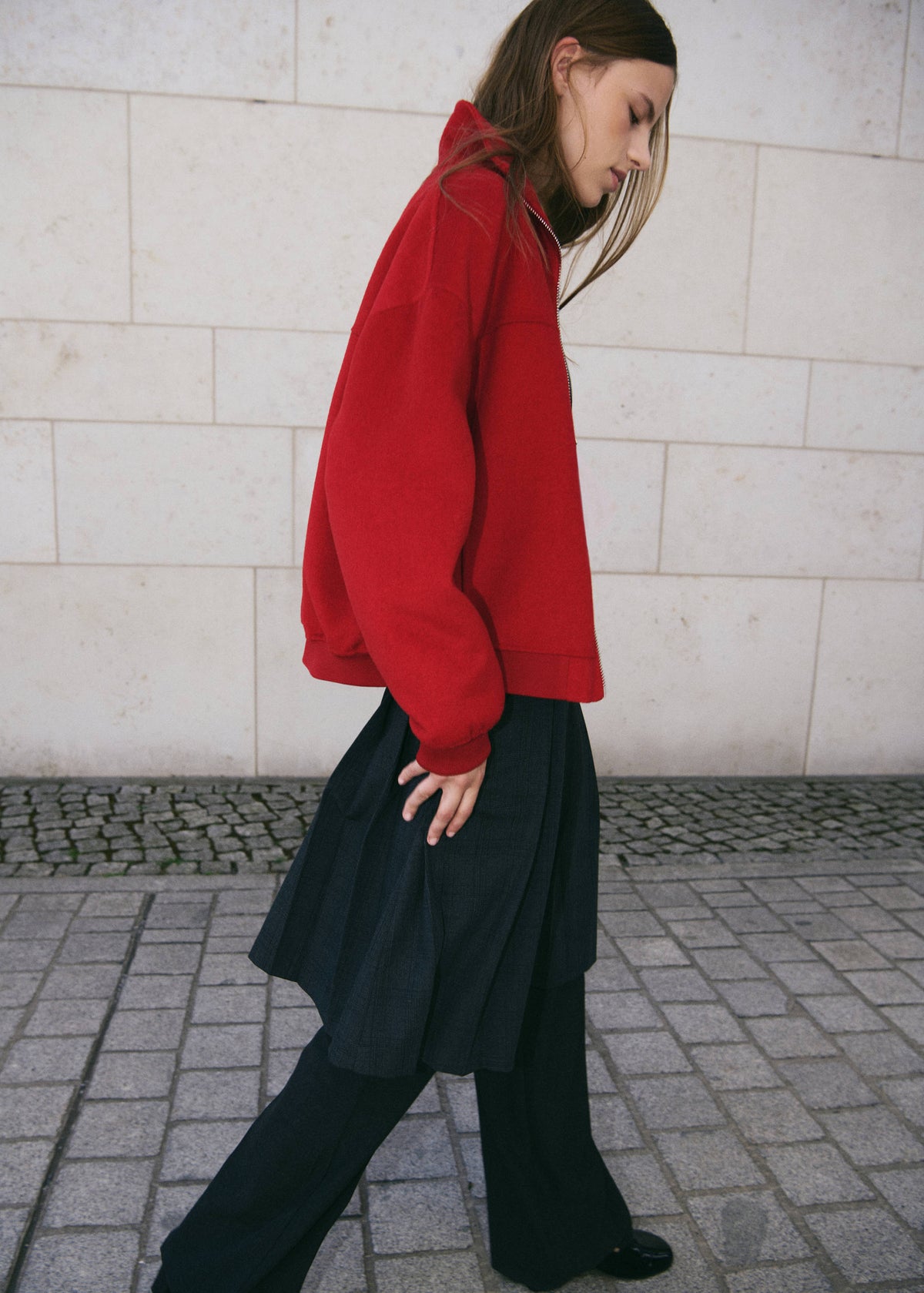Cassia Bomber Jacket Red
