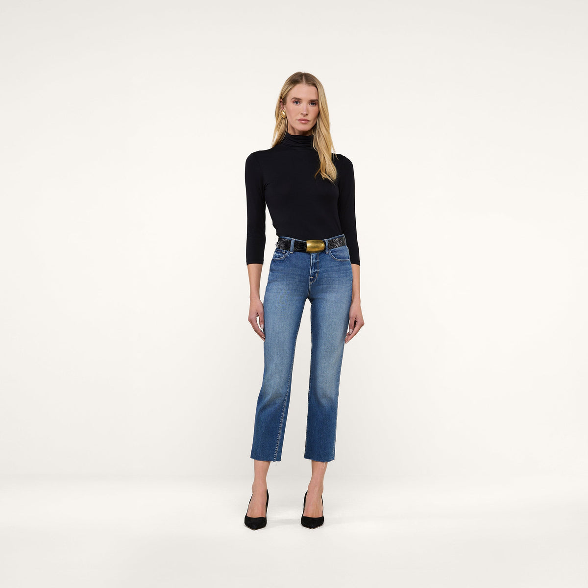 Nadine Turtleneck Top Black