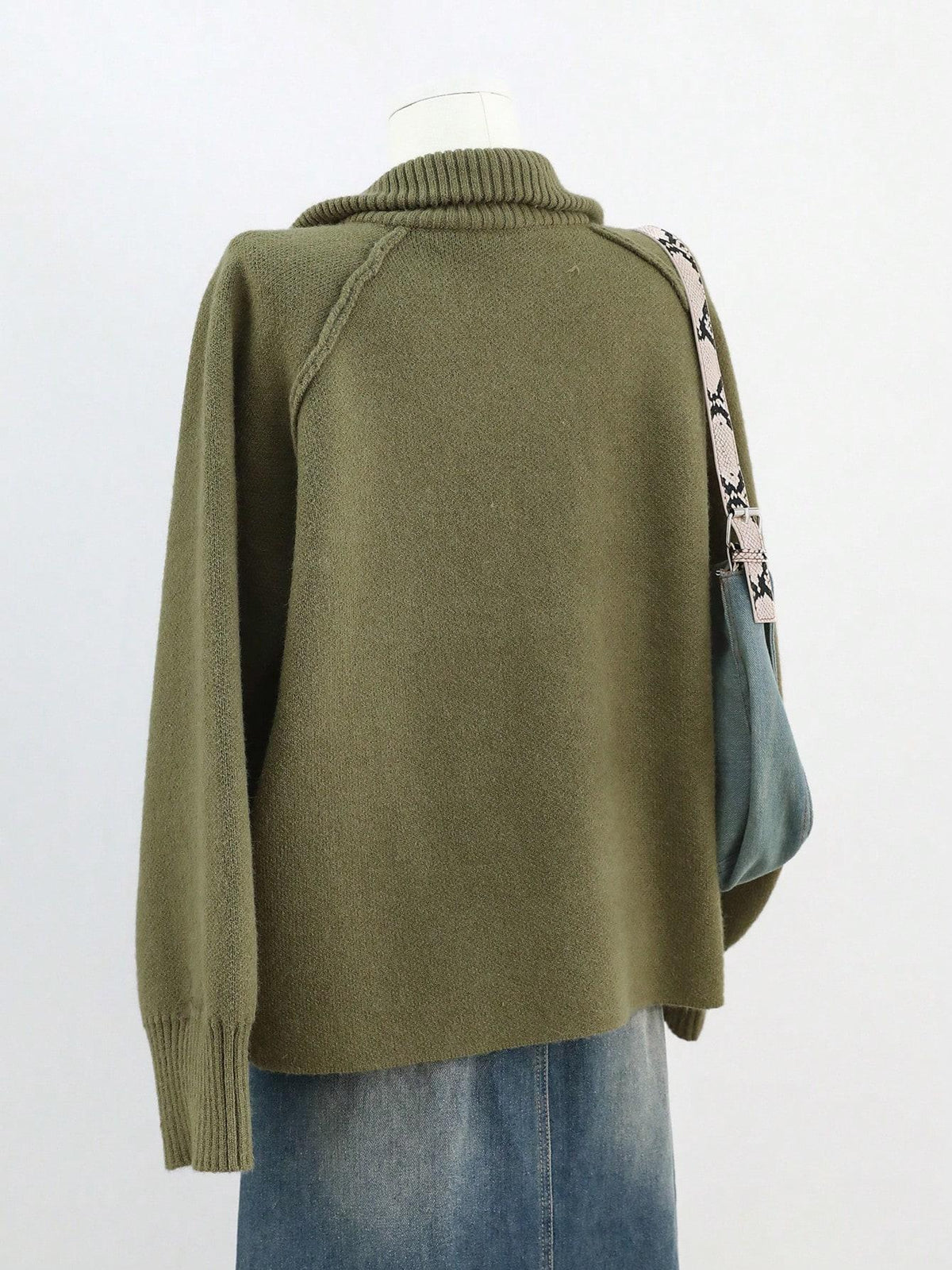 Brielle Zip Sweater Green