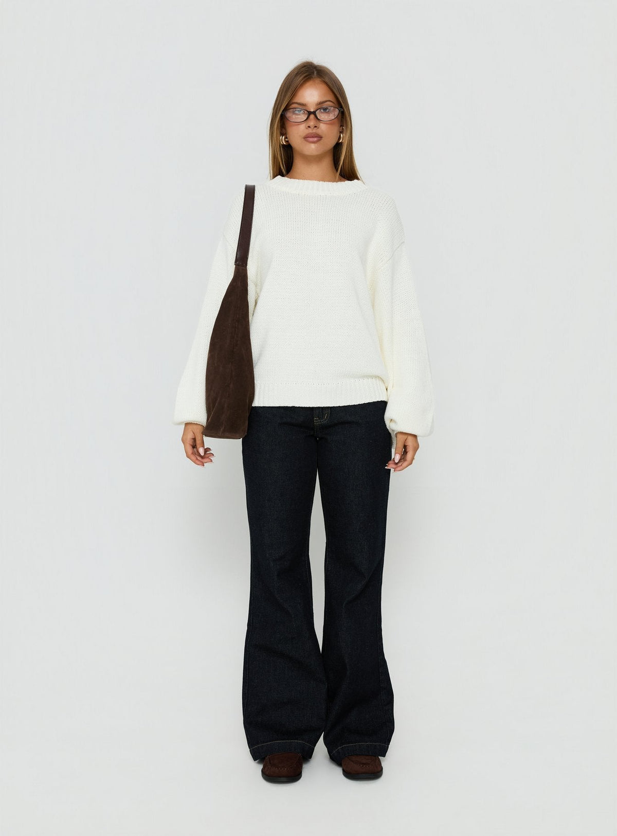 Eliza Sweater White