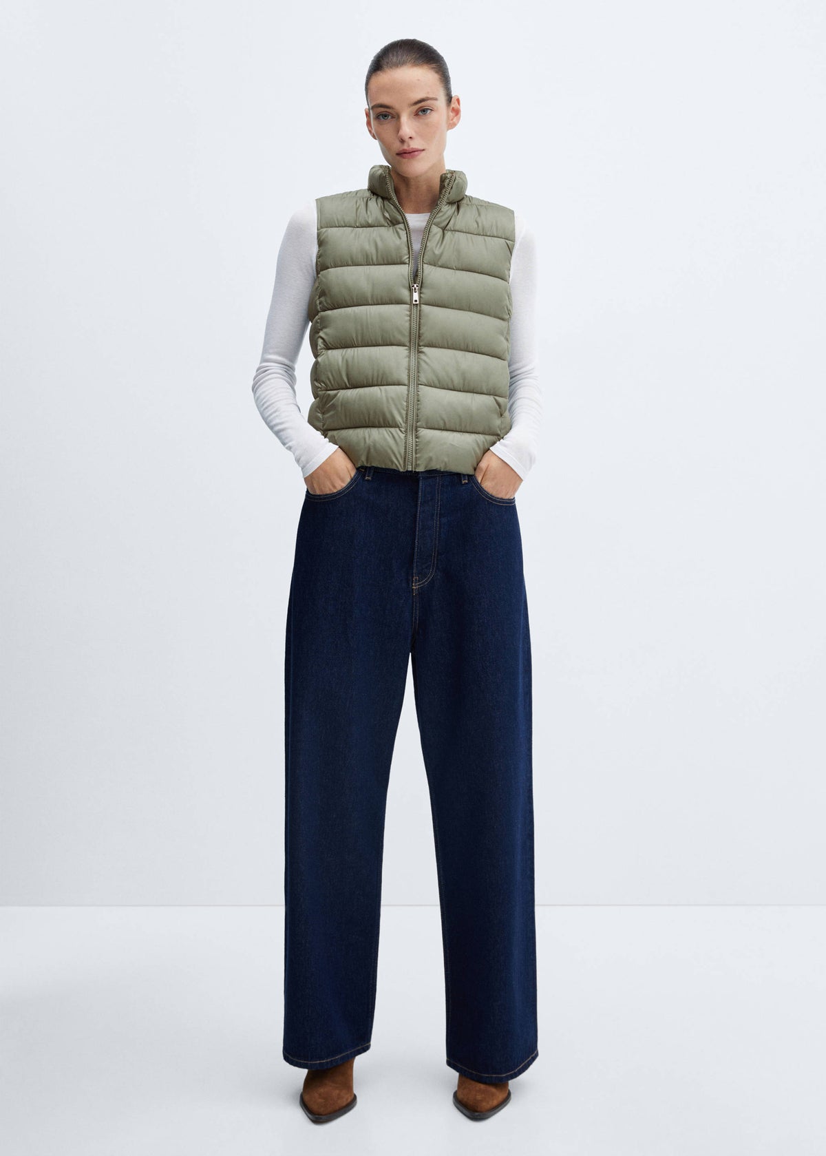 Fenna Gilet Green