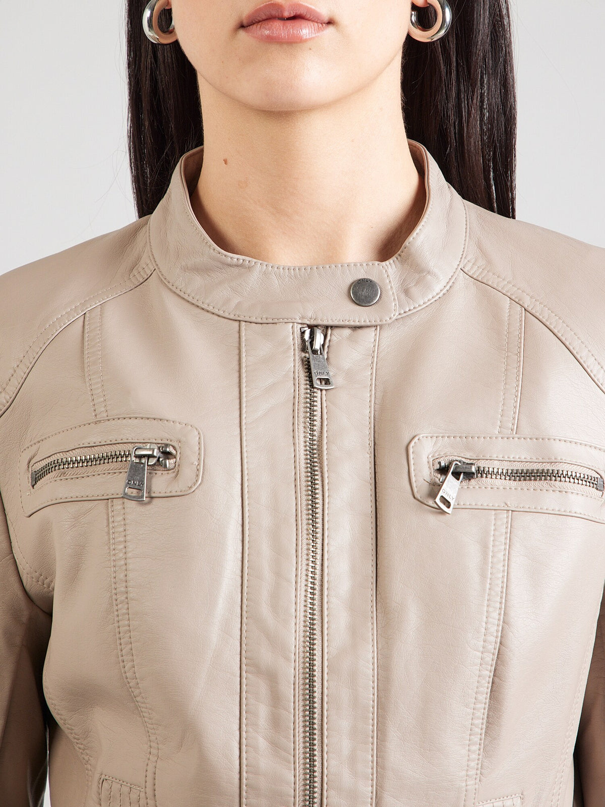 Bonnie Biker Jacket Dark Beige
