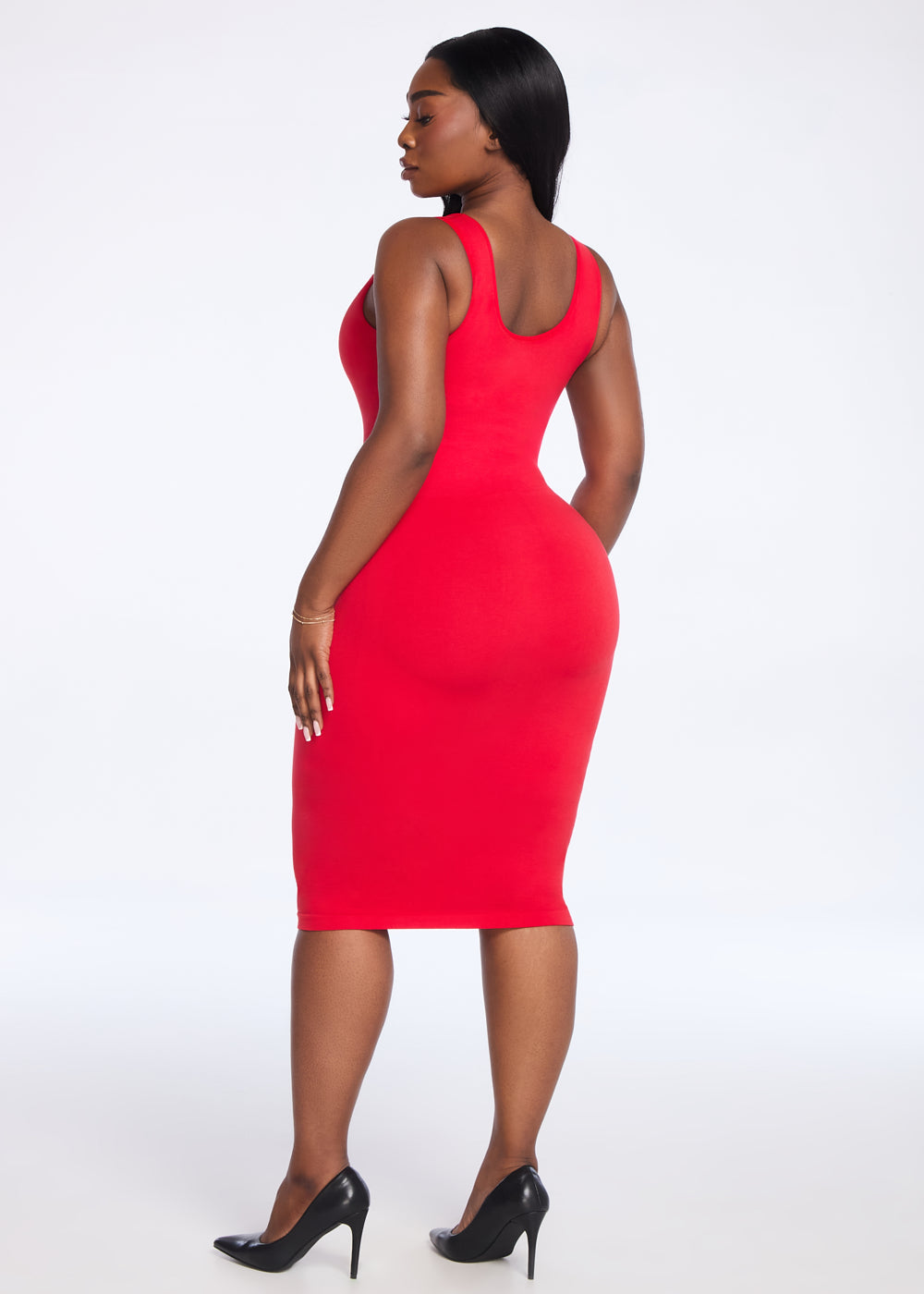 SecretSculpt Jersey Halter Midi Dress