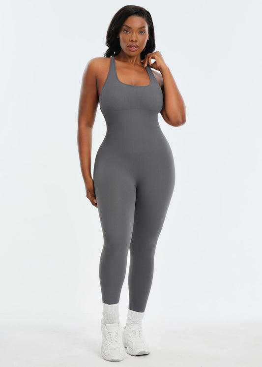 SnatchedKnit Backless Jumpsuit