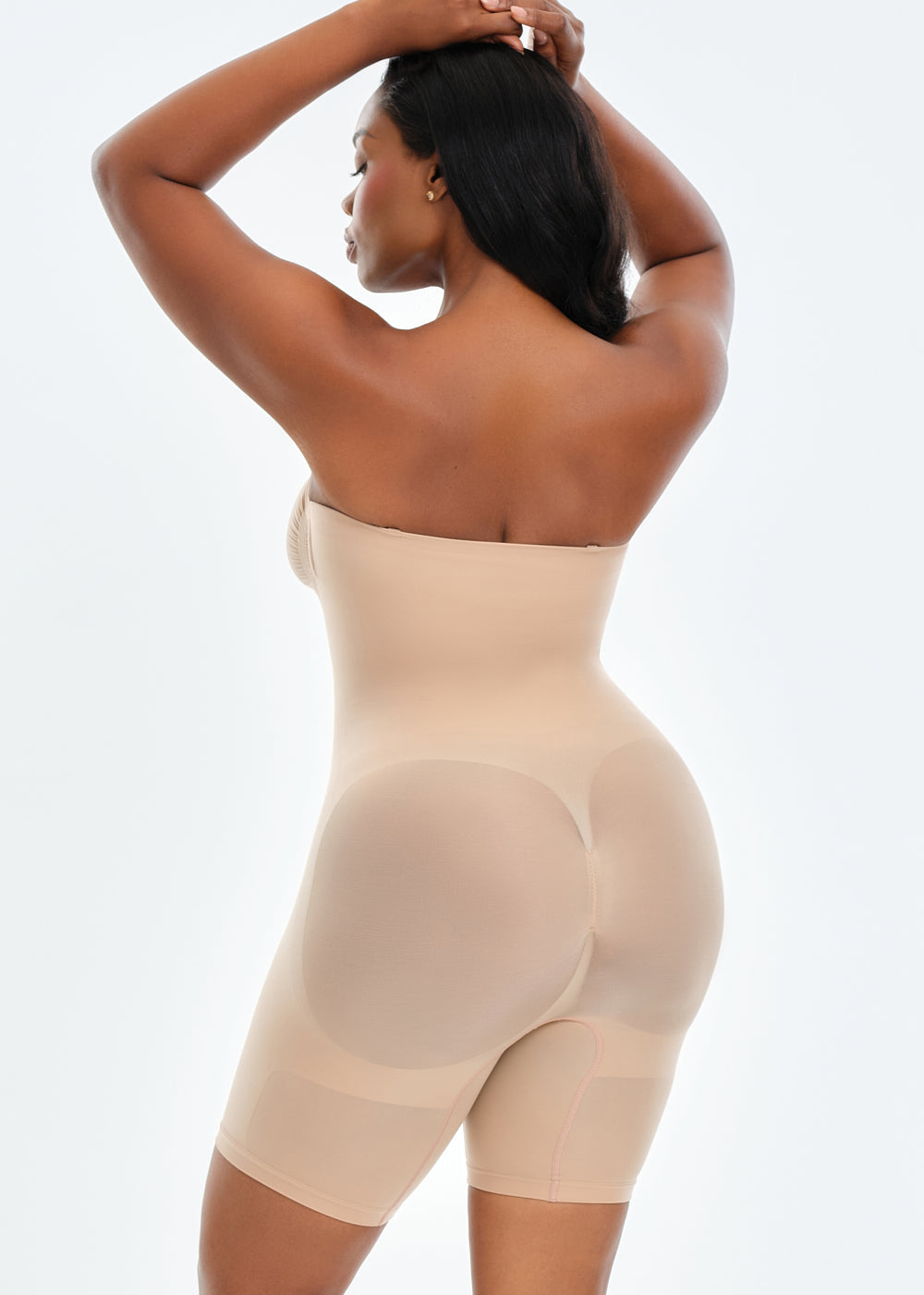 SmoothingSeamless Strapless Bodysuit Shorts