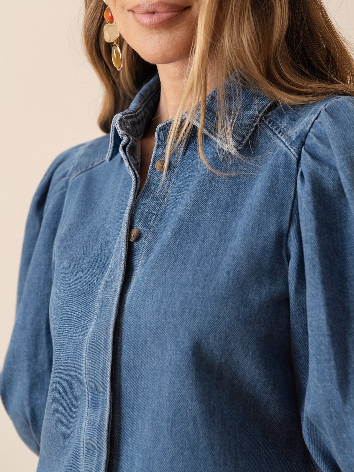 Laurel Denim Shirt Stone Denim