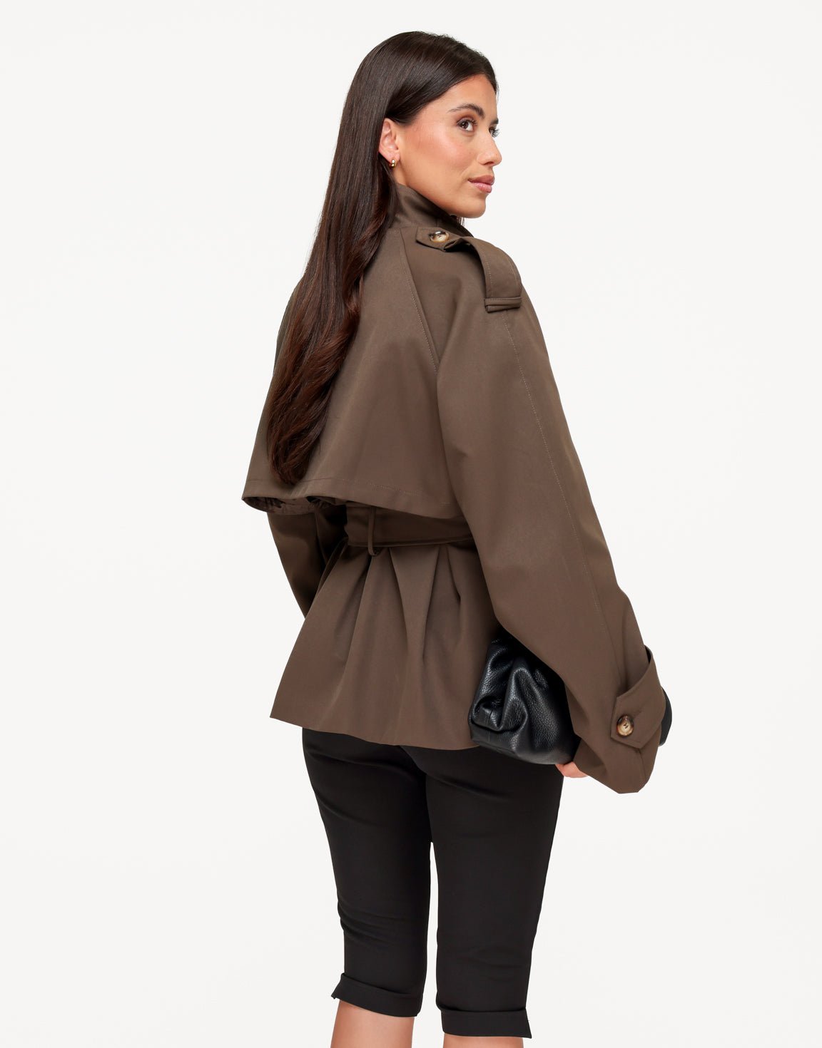 Clara Trench Coat Dark Brown