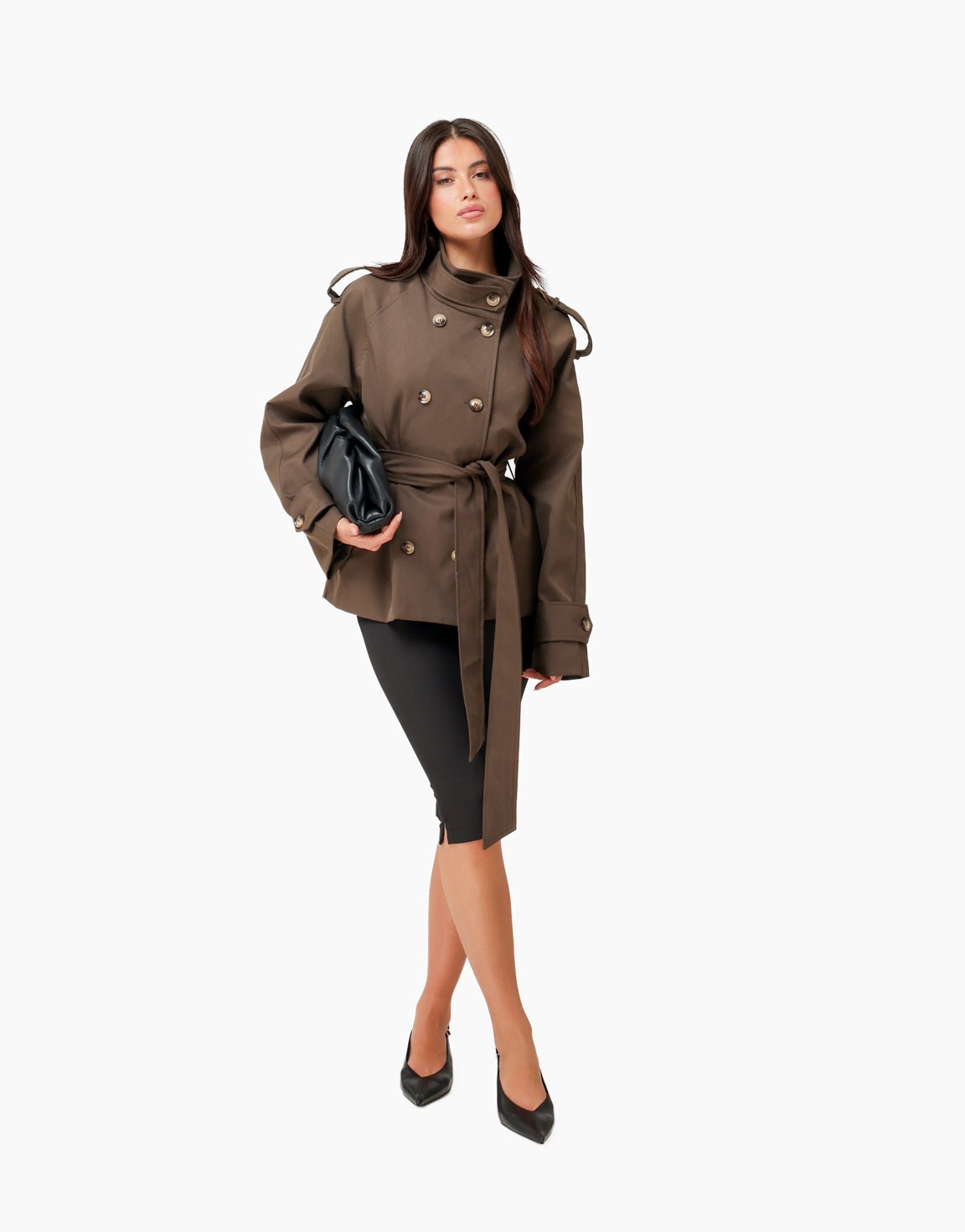 Clara Trench Coat Dark Brown