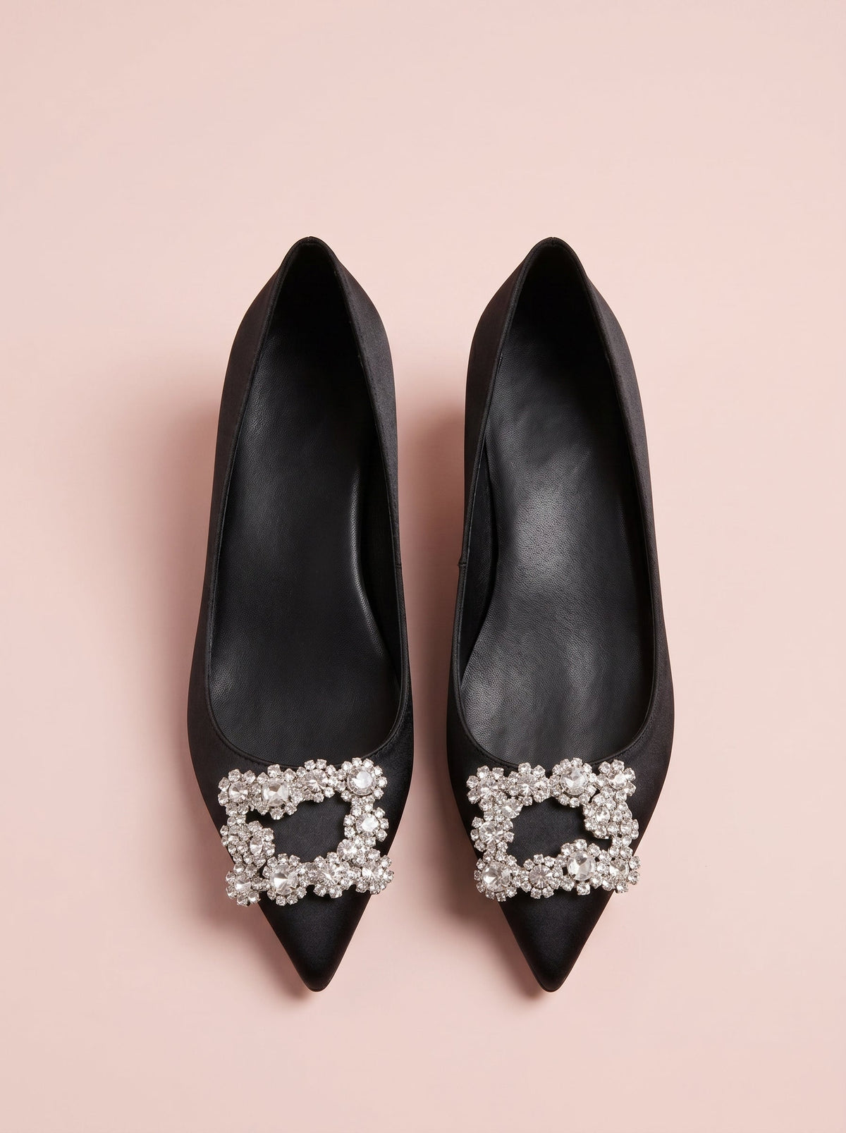 Crystal Buckle Pointed Heel